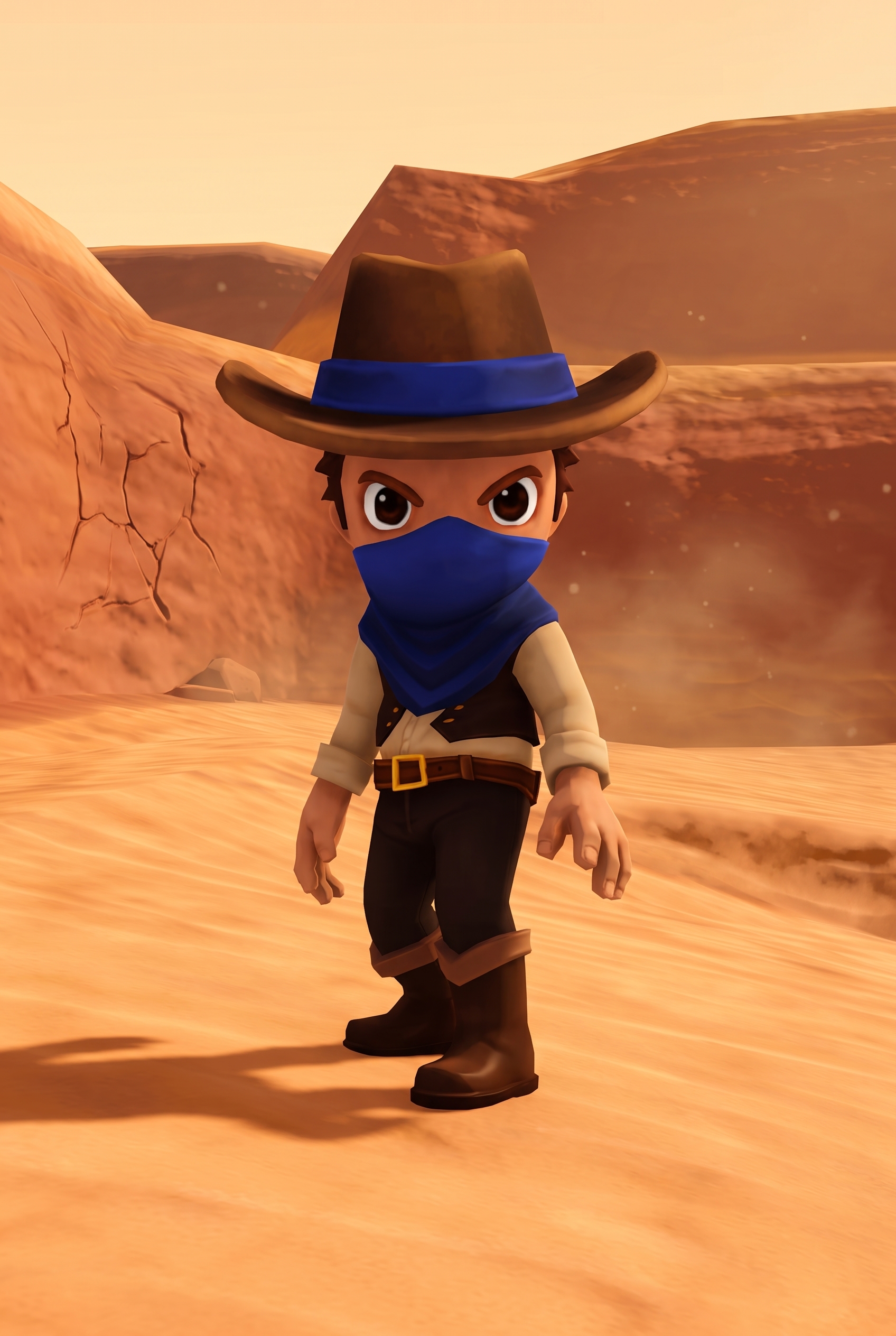 Heli Problems character — desert bandit